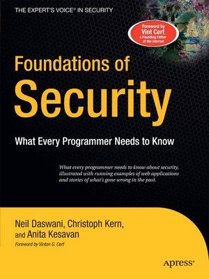 cover image of Foundations of Security